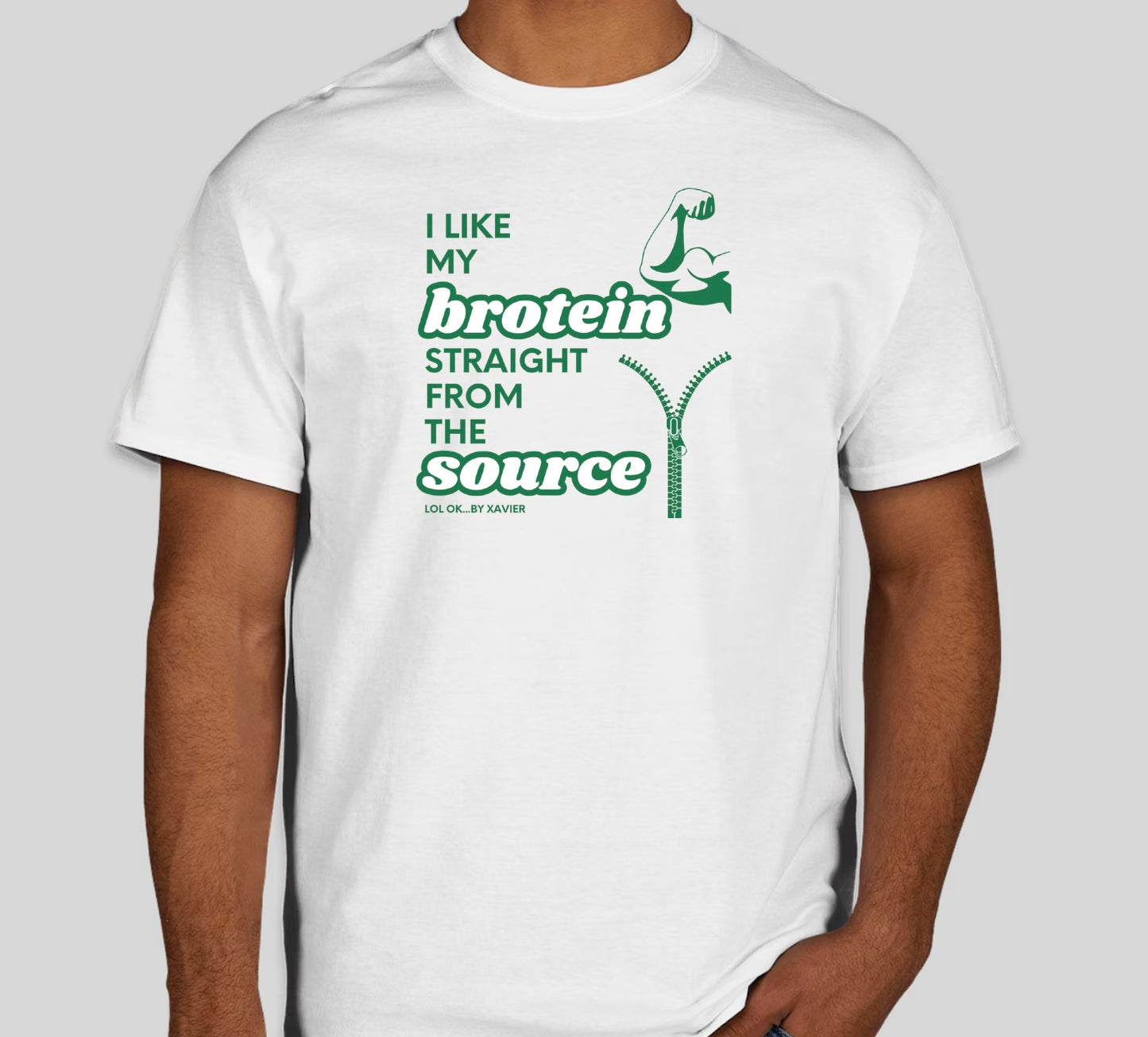 I Like My Brotein Straight From The Source T-Shirt / Long Sleeve