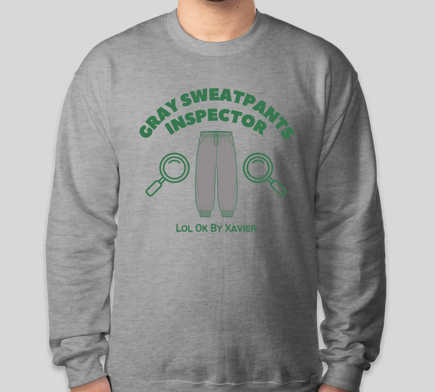 Gray Sweatpants Inspector Sweatshirt