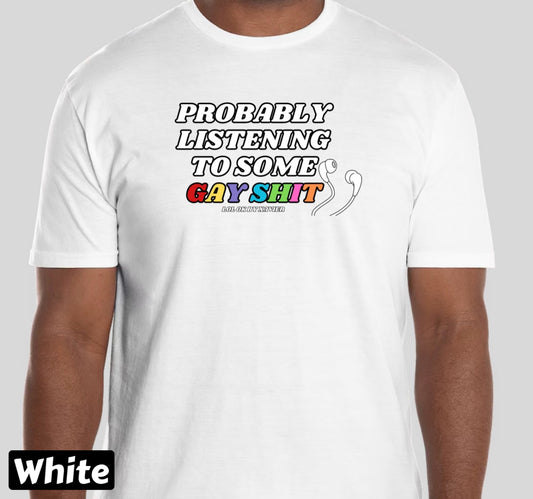 Probably Listening To Some Gay Shit T-Shirt