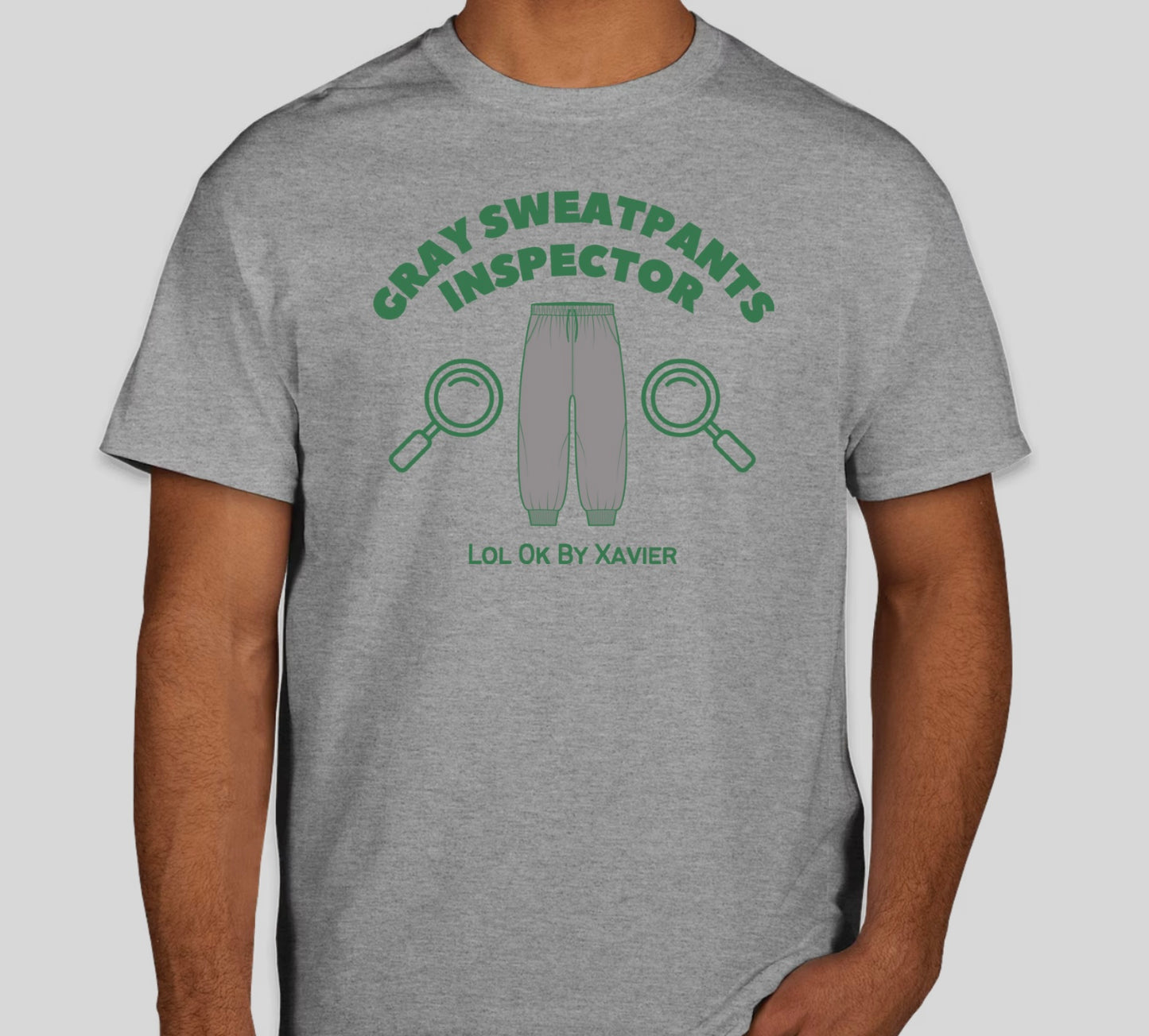 Gray Sweatpants Inspector T-Shirt / Long Sleeve