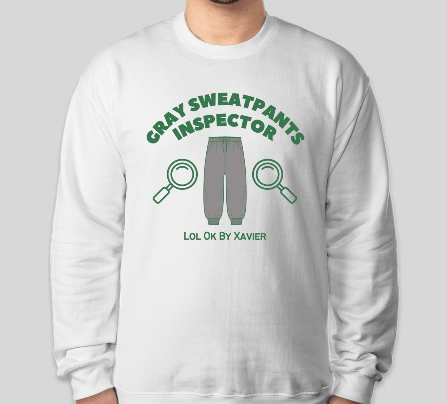 Gray Sweatpants Inspector Sweatshirt